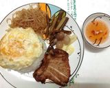 Hình bước làm 3 của món Cơm sườn bì bằng nồi chiên không dầu