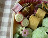 A picture of step 5 of A Cute Bento Item: Crabstick and Cheese Rolls.