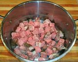 A picture of step 1 of Mike's Traditional Old Sober Soup.