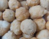 A picture of step 3 of Holi special Dahi Bhalle with Smokey effect.