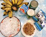 Hình bước làm 1 của món Kem chuối vạn người mê😋