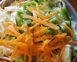 A picture of step 1 of Jamaican Style Cabbage.