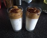 A picture of step 4 of Dalgona Coffee.