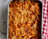 Foto del paso 7 de la receta: Macarrones con tomate y chorizo gratinados con queso de cabra