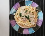 Foto del paso 3 de la receta: Tallarines en salsa de champignones con bistec Montado