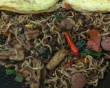 Foto langkah ke 13 dari resep Mie (mawut) tek tek goreng - tahu sosis sayur 🍝 tanpa garam 👍🏼.