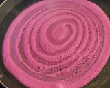 A picture of step 4 of Beetroot dosa.