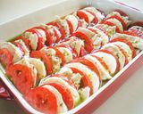 A picture of step 10 of Chicken Tomato Cheese in a Basil Marinade.