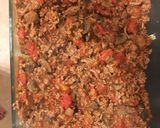 A picture of step 10 of Cheese and Spinach stuffed Cannelloni with a meat ragù.