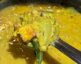A picture of step 8 of Lau, Paneer diye Chola’r Dal (Chana Dal with Louki/ Bottle Gourd and Paneer/Cottage Cheese).