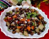 A picture of step 3 of Chana Chaat.