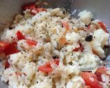A picture of step 8 of Rice Salad with Tomatoes, Shimeji Mushrooms, and Watercress.