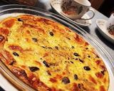 A picture of step 6 of Easy Shimeji Mushroom & Bacon Quiche.