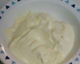 A picture of step 1 of Cheese Steamed Bread with Pancake Mix in a Frying Pan.