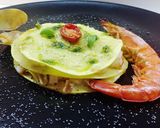 Foto del passaggio 9 della ricetta Lasagne al forno con ragù di pesce e besciamella fatta con fumetto di pesce