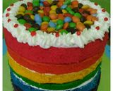 Foto langkah ke 6 dari resep Rainbow Cake Kukus.