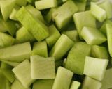 A picture of step 1 of Methambo - Raw Mango Sweet & Sour Instant Pickle - Vaghariyu Gujarati Style.