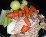 A picture of step 1 of Chicken stock.