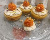 A picture of step 6 of Oats-Motichoor Muffins with rich Rabri.
