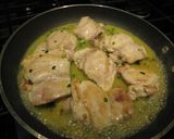 A picture of step 5 of Sautéed Chicken with Pomegranate and Balsamic Vinegar Sauce.