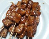 Foto langkah ke 6 dari resep Sate Tempe Saus Kacang.