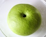 A picture of step 8 of Matcha Milk Adzuki Bread.