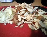 A picture of step 3 of hobo dinner.