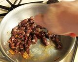 A picture of step 5 of Firefly Squid and Nanohana Spaghetti.