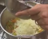 A picture of step 1 of Chicken soup with dumplings.