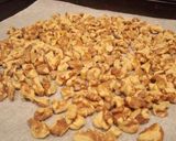 A picture of step 3 of Crispy Walnut and Cranberry Florentines.