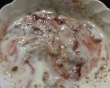 A picture of step 6 of Cherry juice pudding with chocolate biscuits.