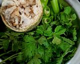 A picture of step 1 of Wood apple chutney.