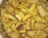 A picture of step 3 of Sultan chips with Tofu.