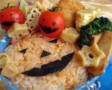 A picture of step 3 of Tomato Ghoul (for Halloween).