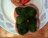 A picture of step 8 of Taisen's wacky ham sandwich.