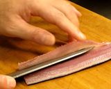 A picture of step 5 of How to Break Down Pacific Saury for Fresh Sashimi at Home.