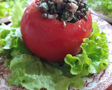 Foto del paso 1 de la receta: Tomate relleno vegetariano