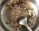 A picture of step 1 of Brinjal and moong dal curry.