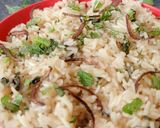 A picture of step 6 of Pudina Masala Rice.