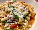 Foto del passaggio 10 della ricetta Cavatelli e rucola al pomodoro