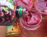 A picture of step 2 of Basil Seed Red Drink.