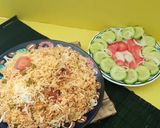 A picture of step 8 of Vegetable Biryani.