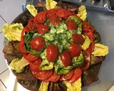 Une image de l'étape 8 de Salade de laitue rouge aux tomates,concombre et persil.