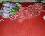 A picture of step 1 of Cheese steak sandwich.