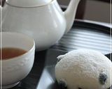 A picture of step 11 of Just Like Mame-Daifuku? Kuromame (Black Soy Bean) Bread with Anko and Rice Flour.