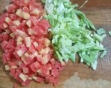 A picture of step 2 of Chicken n veggies soup.