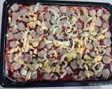 Foto langkah ke 7 dari resep Pizza Nasi tanpa Ulen tanpa Telur.