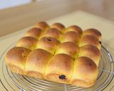 A picture of step 12 of Pull-Apart Bread Rolls with 50% Kabocha Squash.