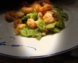 Une image de l'étape 2 de Crevettes rôties curry.