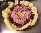 Une image de l'étape 10 de Salade multicolore de castelfranco aux tomates, carottes, jambon et chèvre frais.
